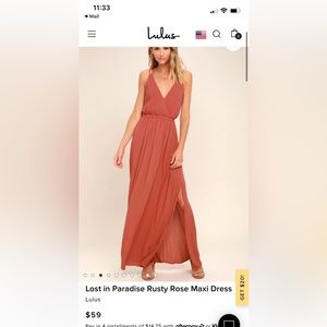Lulus maxi dress